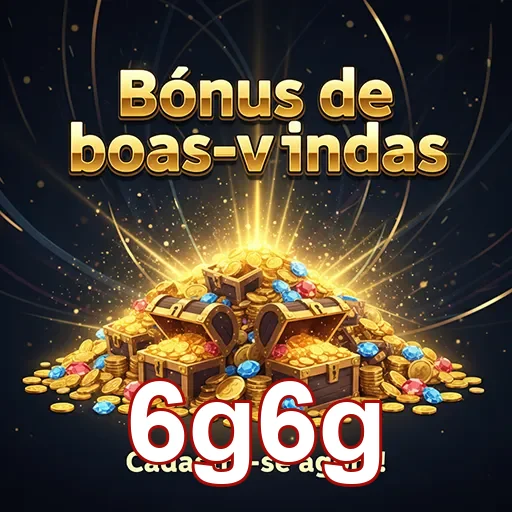 Imagem de boas-vindas do site 6g6g com bônus especiais para novos usuários.