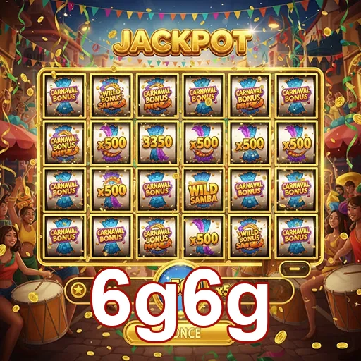 Imagem do jackpot de carnaval no 6g6g, destacando jogos emocionantes e prêmios vibrantes.